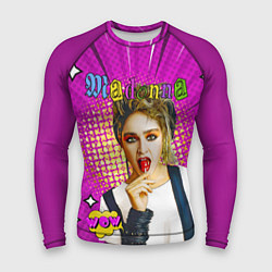 Рашгард мужской Madonna 80s Pop Art, цвет: 3D-принт