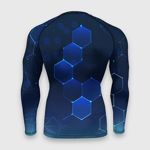 Мужской рашгард Абстрактная сетка / 3D-принт – фото 2