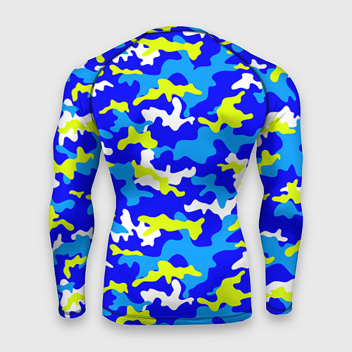 Мужской рашгард Камуфляж яркое лето / 3D-принт – фото 2