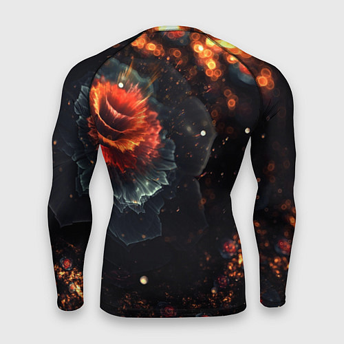 Мужской рашгард Midjourney Цветок вулкан / 3D-принт – фото 2