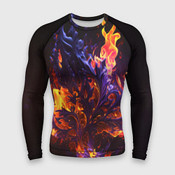 Рашгард мужской Текстура огня, цвет: 3D-принт