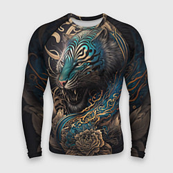 Рашгард мужской Тигр Irezumi, цвет: 3D-принт