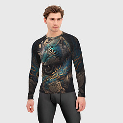 Рашгард мужской Тигр Irezumi, цвет: 3D-принт — фото 2