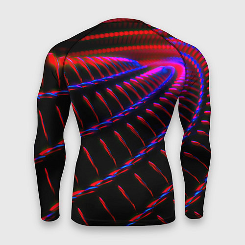 Мужской рашгард Geometry neon texture / 3D-принт – фото 2