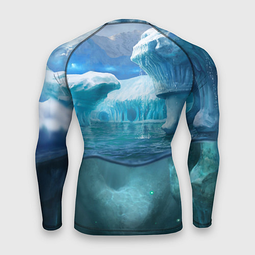Мужской рашгард Subnautica - КРАБ на леднике / 3D-принт – фото 2
