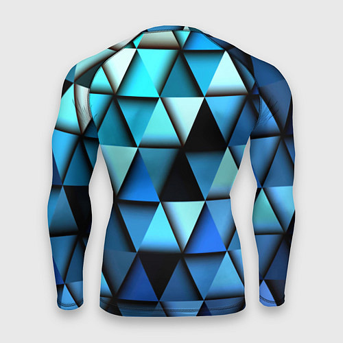 Мужской рашгард Blue triangle / 3D-принт – фото 2