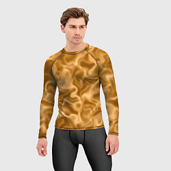 Рашгард мужской Золотой шелк, цвет: 3D-принт — фото 2