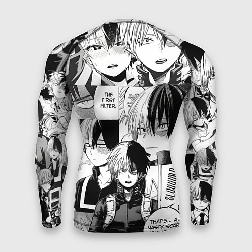 Мужской рашгард Шото Тодороки - Моя геройская академия / 3D-принт – фото 2