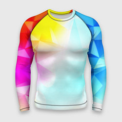 Рашгард мужской Gradient colors geometry, цвет: 3D-принт