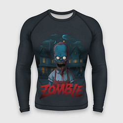 Рашгард мужской Zombie Simpsons, цвет: 3D-принт