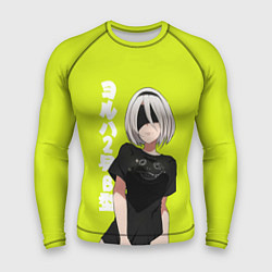 Рашгард мужской YoRHa 2-gou B-gata, цвет: 3D-принт