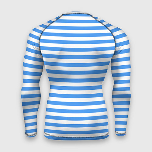 Мужской рашгард Тельняшка васильковая ВДВ / 3D-принт – фото 2