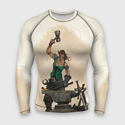 Рашгард мужской Fable II Кувалда, цвет: 3D-принт
