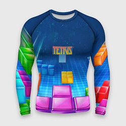 Рашгард мужской Падающие кубики Тетрис, цвет: 3D-принт