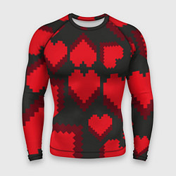 Мужской рашгард Pixel hearts