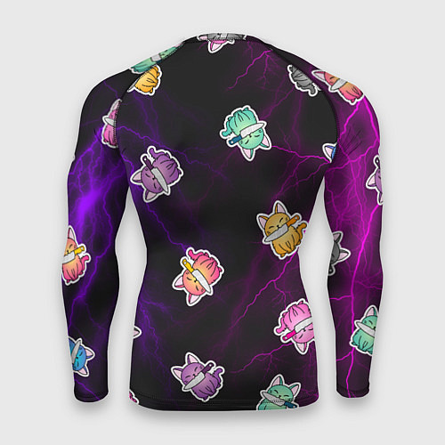 Мужской рашгард Котики и молнии / 3D-принт – фото 2