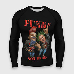 Мужской рашгард Punks Not Dead - панки хой