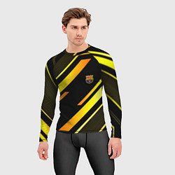 Рашгард мужской ФК Барселона эмблема, цвет: 3D-принт — фото 2