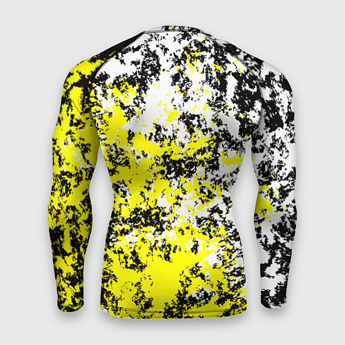 Мужской рашгард Белая и жёлтая краска / 3D-принт – фото 2