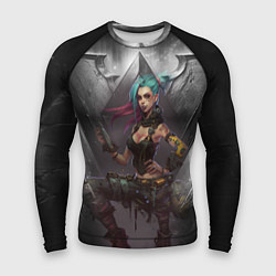 Мужской рашгард Jinx art Arcane League of Legends