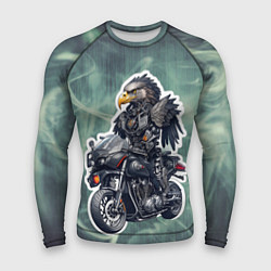 Рашгард мужской Стальной орёл байкер, цвет: 3D-принт