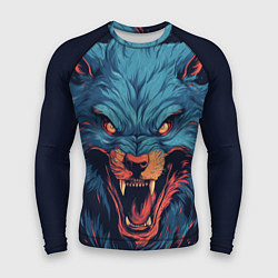 Мужской рашгард Art blue wolf