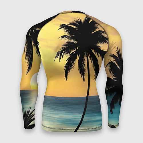 Мужской рашгард Вечер на отдыхе / 3D-принт – фото 2