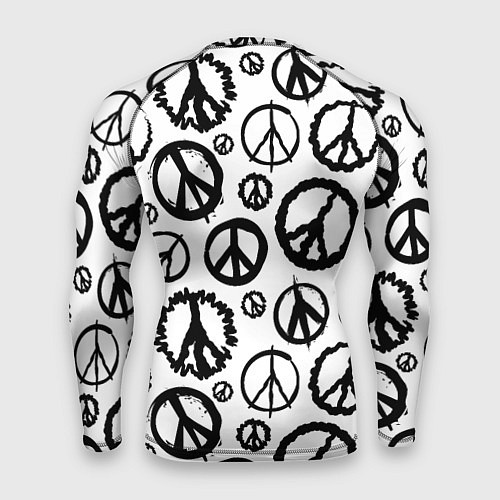 Мужской рашгард Many peace logo / 3D-принт – фото 2
