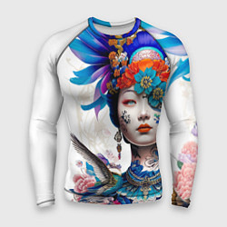 Рашгард мужской Japanese girl - irezumi - tattoo, цвет: 3D-принт