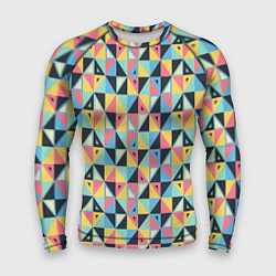 Рашгард мужской Треугольная мозаика, цвет: 3D-принт