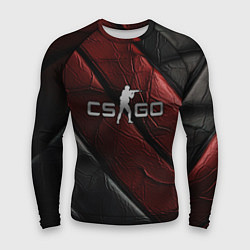 Мужской рашгард CS GO dark red texture