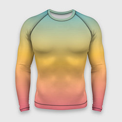 Рашгард мужской Градиент Персиковый закат, цвет: 3D-принт