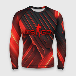 Мужской рашгард CS GO red neon