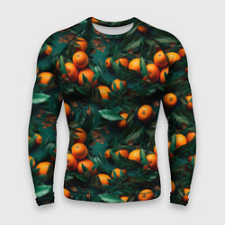 Рашгард мужской Яркие апельсины, цвет: 3D-принт