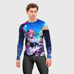 Рашгард мужской Астольфо служанка - Fate grand order, цвет: 3D-принт — фото 2