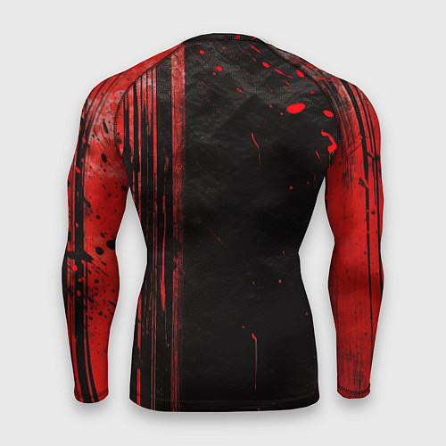 Мужской рашгард CS GO black red brushes / 3D-принт – фото 2