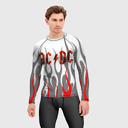 Рашгард мужской Acdc пламя, цвет: 3D-принт — фото 2