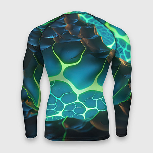 Мужской рашгард CSGO разлом неоновых плит / 3D-принт – фото 2