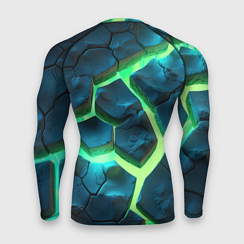 Мужской рашгард CS GO green texture logo / 3D-принт – фото 2