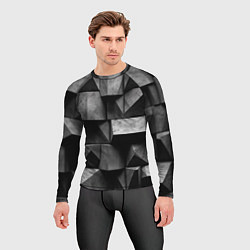 Рашгард мужской Обман зрения и каменные плиты, цвет: 3D-принт — фото 2