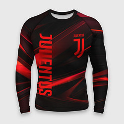 Мужской рашгард Juventus black red logo