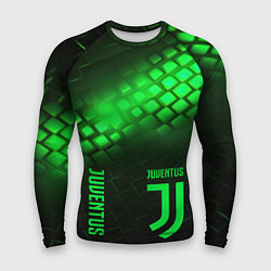 Мужской рашгард Juventus green logo neon