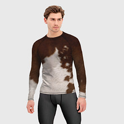 Рашгард мужской Текстура коровы, цвет: 3D-принт — фото 2