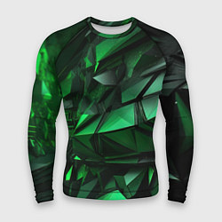 Рашгард мужской Green abstract, цвет: 3D-принт