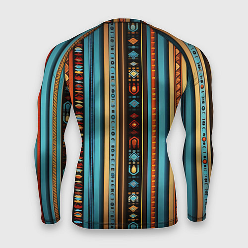 Мужской рашгард Этнический паттерн в вертикальную полоску / 3D-принт – фото 2