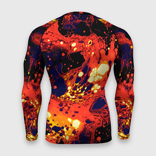 Мужской рашгард Огненная вулканическая лава / 3D-принт – фото 2