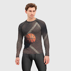 Рашгард мужской Мяч баскетбольный, цвет: 3D-принт — фото 2