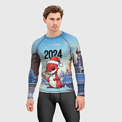 Рашгард мужской Новогодний дракон 2024, цвет: 3D-принт — фото 2
