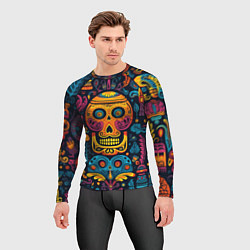 Рашгард мужской Узор в мексиканском стиле, цвет: 3D-принт — фото 2