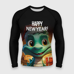 Мужской рашгард Happy new year green drogon